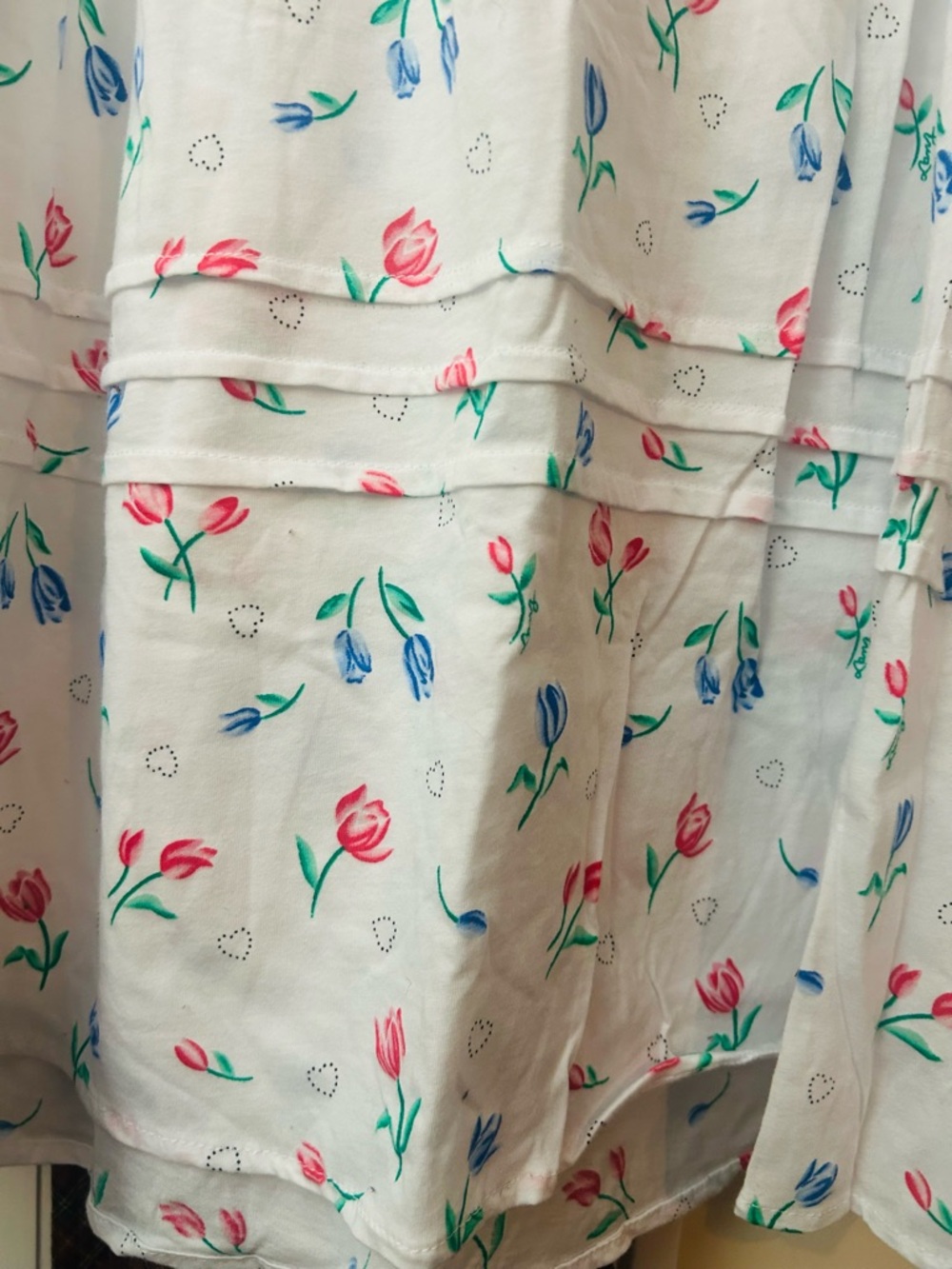 NEW Lanz of Salzburg White Floral Classic Cozy Cotton Nightgown NWOT - Picture 10 of 10